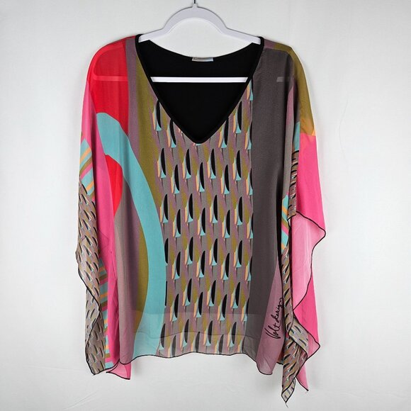 Volt Design Tunic Top Size Large Art To Wear, Dopamine Maximalism Artsy Colorful - Picture 1 of 12